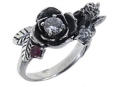 Кольцо, серебро 925, рубин синт,циркон 001 02 21-02235 2010 г инфо 7662w.