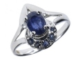 Кольцо, серебро 925, сапфир DC 003 02 21sk-00087 2010 г инфо 7700w.