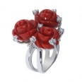 Кольцо Серебро 925 циркон, эмаль 025 352 02 21-03584 2010 г инфо 8419w.