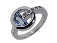 Кольцо, серебро 925,аквам синт,циркон 007 02 21spk-00103 2010 г инфо 8861w.